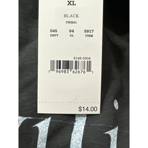 XL - Mens Twilight Short Sleeve Graphic T-Shirt - Black - Picture 4 of 8